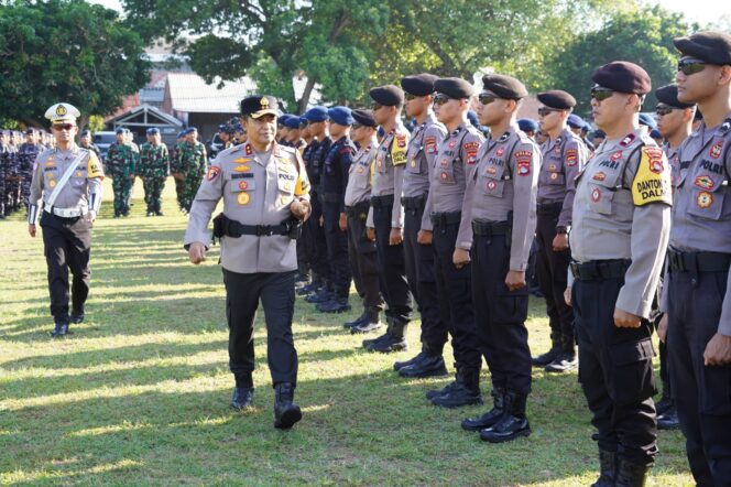 
 Kapolda NTB Pimpin Apel Gelar Pasukan Ops Mandalika Rinjani 2025, Target Zero Insiden MotoGP.