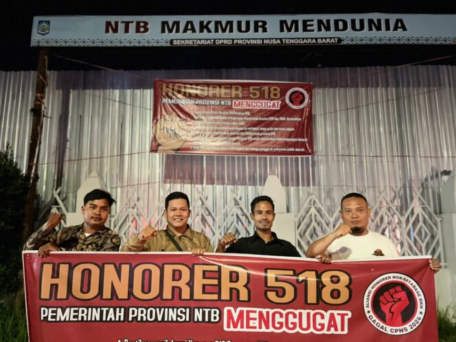 
 Honorer 518 NTB Suarakan Kepastian Nasib: Aksi Simbolik Warnai Kantor DPRD dan Gubernur